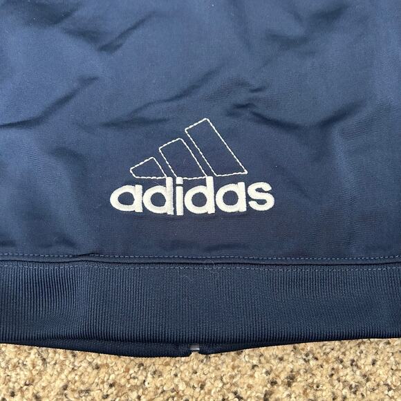 Adidas Baby Boy Track Jacket Size 18 Months Full Zip Blue Logo Coat - Picture 4 of 5